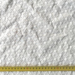 Multicolour 100%cotton voile colorful small openwork embroidery lace fabric-B16046