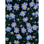 Multicolour full blossom LINEN-COTTON GROUND ,POLYESTER Multicolour EMB THREADS pattern-PASTORALE style embroidery lace fabric-B16233