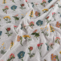 Multicolour full blossom COTTON SQUARED GROUND ,POLYESTER Multicolour EMB THREADS pattern-PASTORALE style embroidery lace fabric-B16371