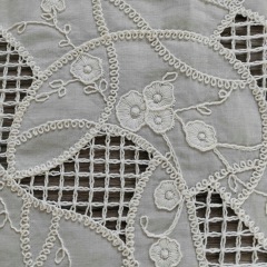 LASER cut eyelet crochet Luxuriant hollow hook embroidery lace fabric 100%cotton
