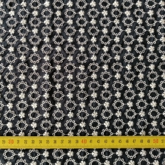 Multicolour 100%cotton voile colorful small openwork embroidery lace fabric-B16046