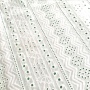Natural white for  hot sale 100% cotton voile stripe embroidery fabric-B15853-1