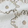 Laser cut Luxuriant hollow hook 100%polyester embroidery lace fabric