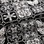 LINEN-COTTON GROUND ,COTTON NATURAL IVORY EMB THREADS pattern-PASTORALE style embroidery lace fabric-B16367