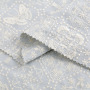 LINEN-COTTON GROUND ,COTTON NATURAL IVORY EMB THREADS pattern-PASTORALE style embroidery lace fabric-B16367