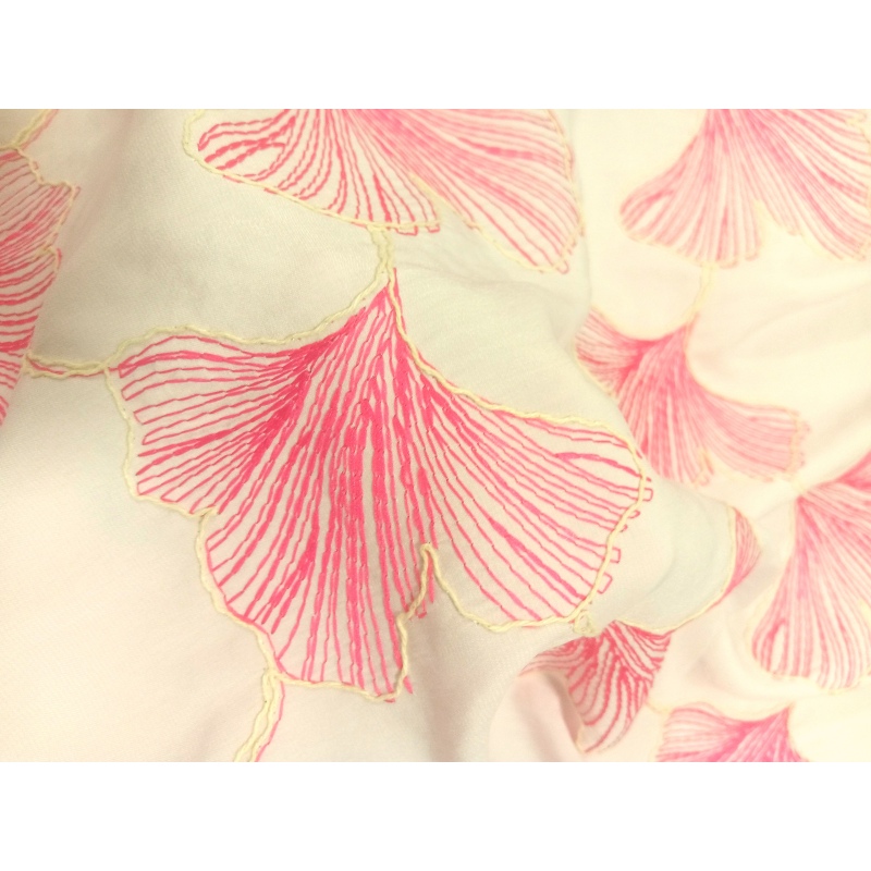 New Fashion crochet Luxuriant poly satin ground two-tone colors embroidery fabric-B16453