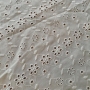 Tender natural white  for children small flower embroidery dresses fabric-B15028