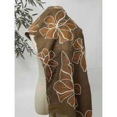 Multicolour full blossom embroidery lace fabric-B16364