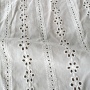 English-white cotton voile eyelet embroidery lace fabric