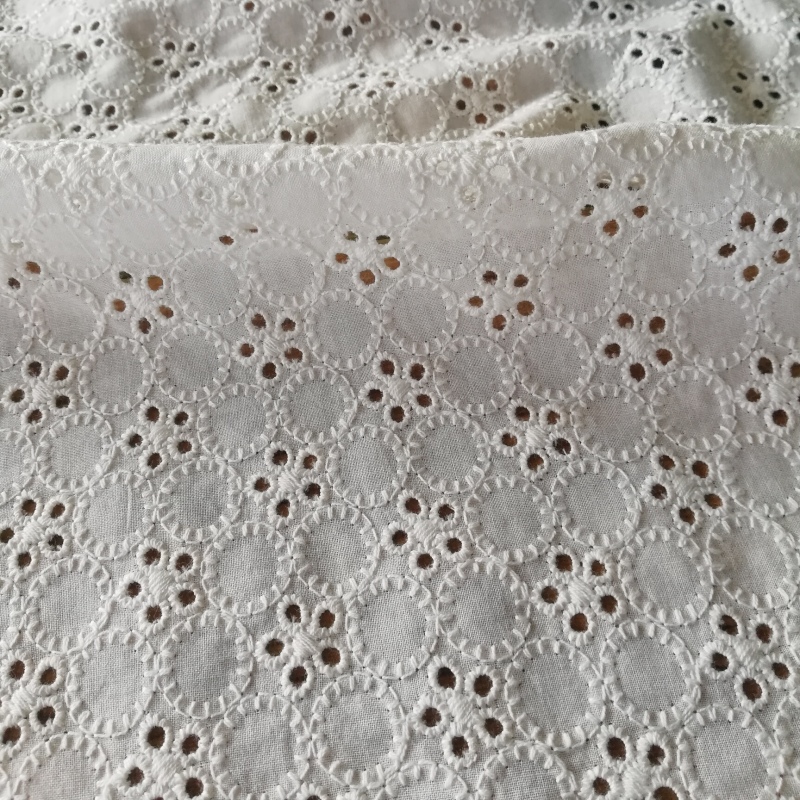 English-100%cotton woven sun-flower passion embroidery lace fabric