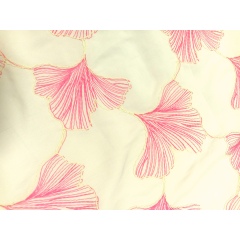 New Fashion crochet Luxuriant poly satin ground two-tone colors embroidery fabric-B16453