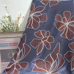 Multicolour full blossom embroidery lace fabric-B16364