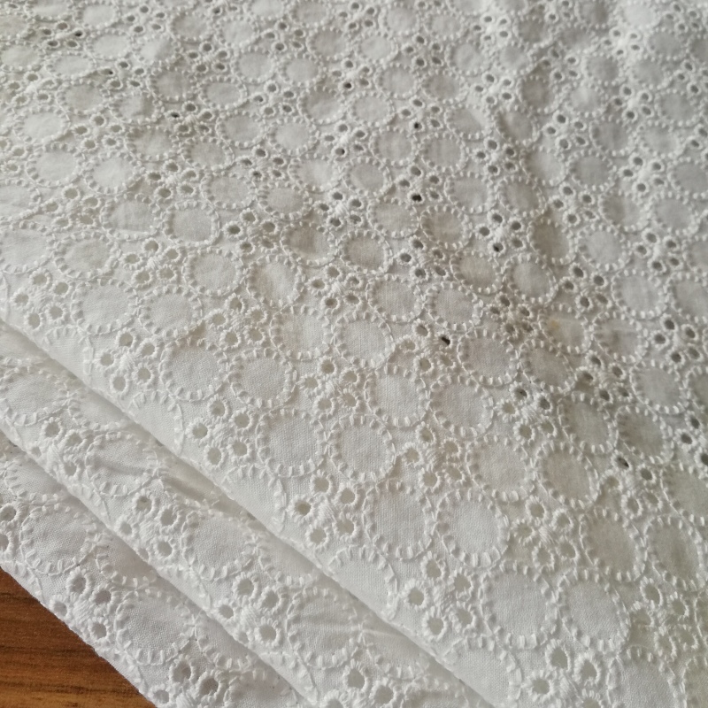 English-100%cotton woven sun-flower passion embroidery lace fabric