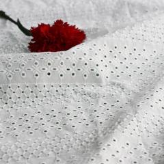 Natural white for 100% cotton stripe embroidery fabric-B15040