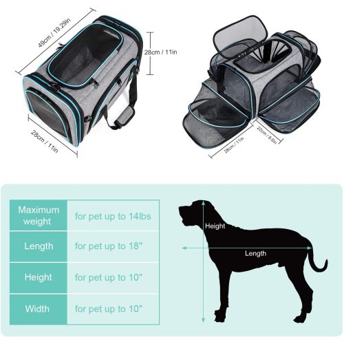 Wholesale Dog Travel Bag Portable Transparent Pet Carrier Bag Manufacturer