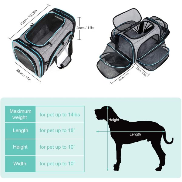 Sac de voyage pour chien en gros Fabricant de sac de transport pour animaux de compagnie transparent portable