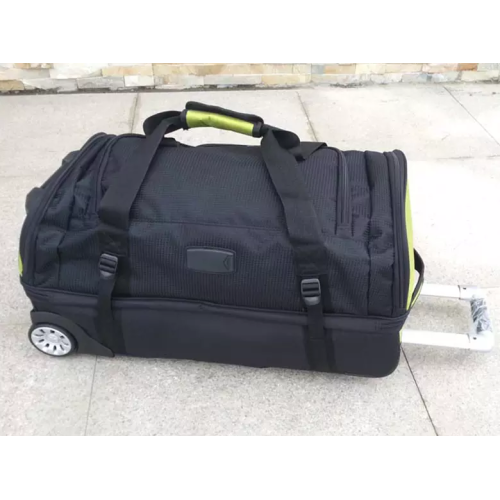 22“ ”Polyester Duffel Trolley Rolling Bag Wheeled Traveling Luggage Bag