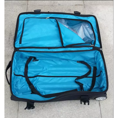 22“ ”Polyester Duffel Trolley Rolling Bag Wheeled Traveling Luggage Bag