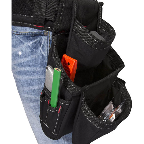 Leathered Waterproof Polyester Hardware Electrical Tool Belts with Suspenders