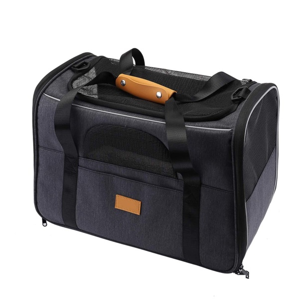 Logo personnalisé en Polyester, mode durable, Design de Style de luxe, maison pour chien, Cage pour petits animaux, sac de transport pour animaux de compagnie