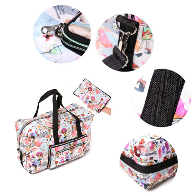 Portable Large Capacity Luggage Bag Waterproof Wear-Resistant Travel Bag For Clothes Shoes Storage Storage
