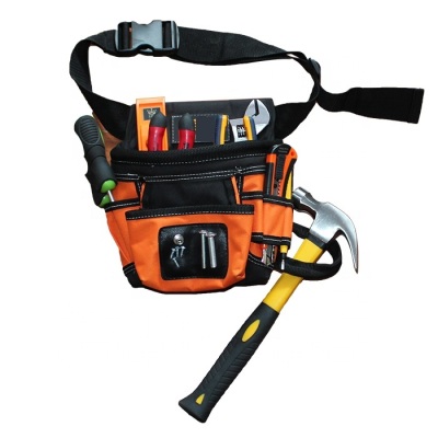 Apron 600D Polyester Practical Large Capacity Wear Resistant Waist Belt Garden Tool Bag