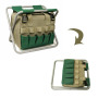 Collapsible Gardening Organizer Convenient Ladies Garden Folding Chairs Tools Set Bag With Buckle