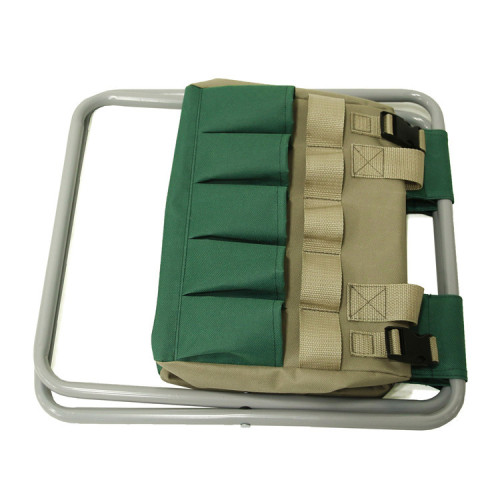 Collapsible Gardening Organizer Convenient Ladies Garden Folding Chairs Tools Set Bag With Buckle