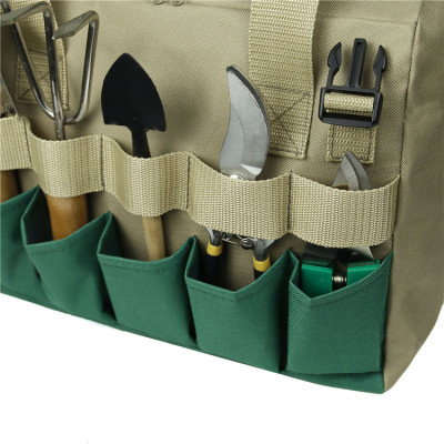 Collapsible Gardening Organizer Convenient Ladies Garden Folding Chairs Tools Set Bag With Buckle