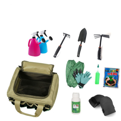 Collapsible Gardening Organizer Convenient Ladies Garden Folding Chairs Tools Set Bag With Buckle