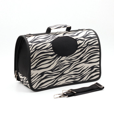 Factory Wholesale Luxury Portable 600D Polyester Foldable Cat Dog Pet Carrier Bag
