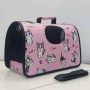 Usine de luxe en gros portable 600D polyester pliable chat chien sac de transport pour animaux de compagnie