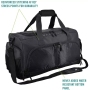 Logo Custom Travel Bag Waterproof Folding Duffle Bag Outdoor Crossbody Sport Gym Bag With Shoe Compartment