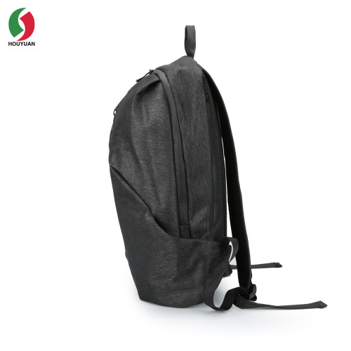 HY-19046 Custom Design Personalized 600D Polyester Black Outdoor Travel Backpack Bag