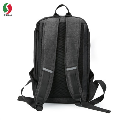 HY-19046 Custom Design Personalized 600D Polyester Black Outdoor Travel Backpack Bag