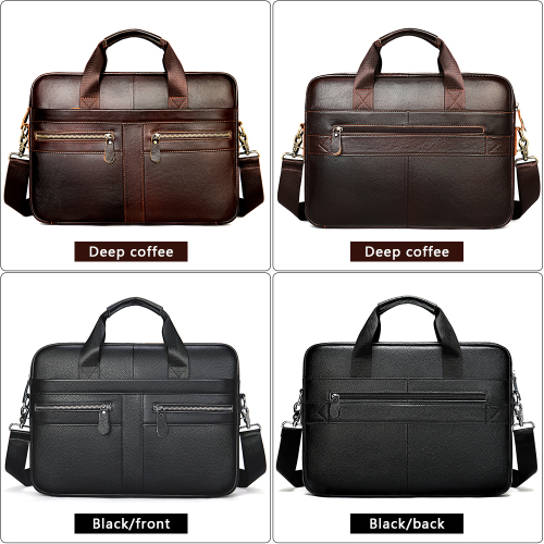 Custom Luxury High Quality PU Leather Men Business Briefcase Laptop Briefcase Bags
