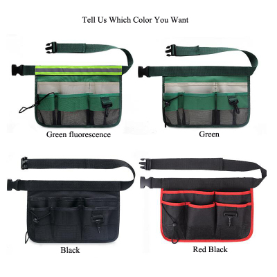Durable 600d Polyester Unisex Handy Gardening Florist Small Waist Nurses Organizer Kit Tool Belt Bag With Adjustable Straps