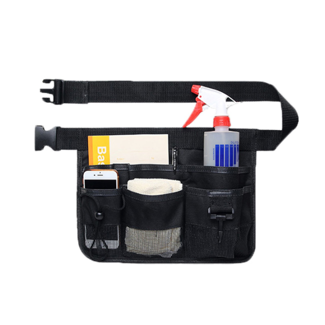 Durable 600d Polyester Unisex Handy Gardening Florist Small Waist Nurses Organizer Kit Tool Belt Bag With Adjustable Straps