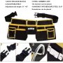 600 denier Heavy Duty Polyester Cloth Multifunctional Waterproof Tool Organizer Bag Black Waist Pouches Tool Belt