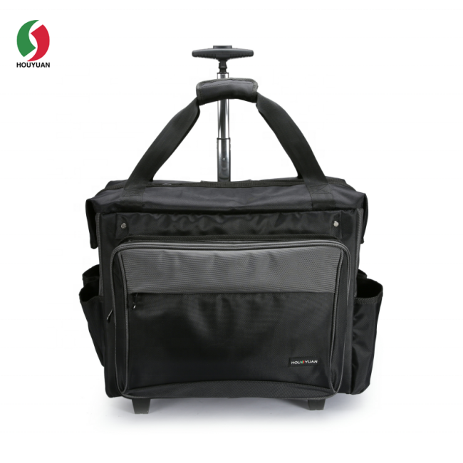 HY-18030 Customized New Durable Trolley Electrician Heavy Duty Tool Bags With Wheels