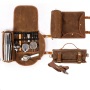 Custom Design 16oz Waxed Canvas Heavy Duty Travel Portable Tool Bartender Kit Bag