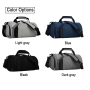 Custom 600D Polyester Waterproof Solid Color Large Trendy Travel Duffle Bag