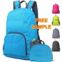 Factory Custom Portable Waterproof 420D Polyester Foldable Backpack Shopping Bag