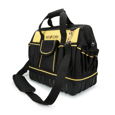 1680 denier Rubber Bottom Tool Bag Multipurpose Zipper Tool Bag By Electrician Carpenter