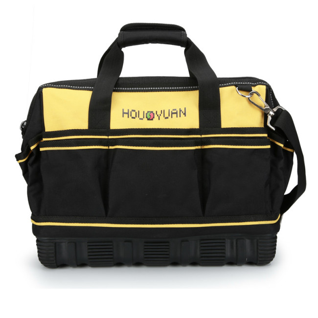 1680 denier Rubber Bottom Tool Bag Multipurpose Zipper Tool Bag By Electrician Carpenter