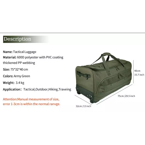 Lightweight Polyester Trolley Luggage Bag Travel Bag With Side Zipper Pockets