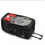 Custom Black Foldable Luggage Bag Travel Trolley Bags With Wheel
