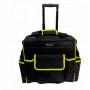 HY-13063 15 Pockets Heavy Duty Monster load Rolling tool bag with Fluorescent Green EDGE