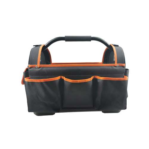 HY-221010 17" 1680 denier Hard Base Tool Bag with Steel Handle