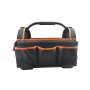 HY-221010 17" 1680 denier Hard Base Tool Bag with Steel Handle